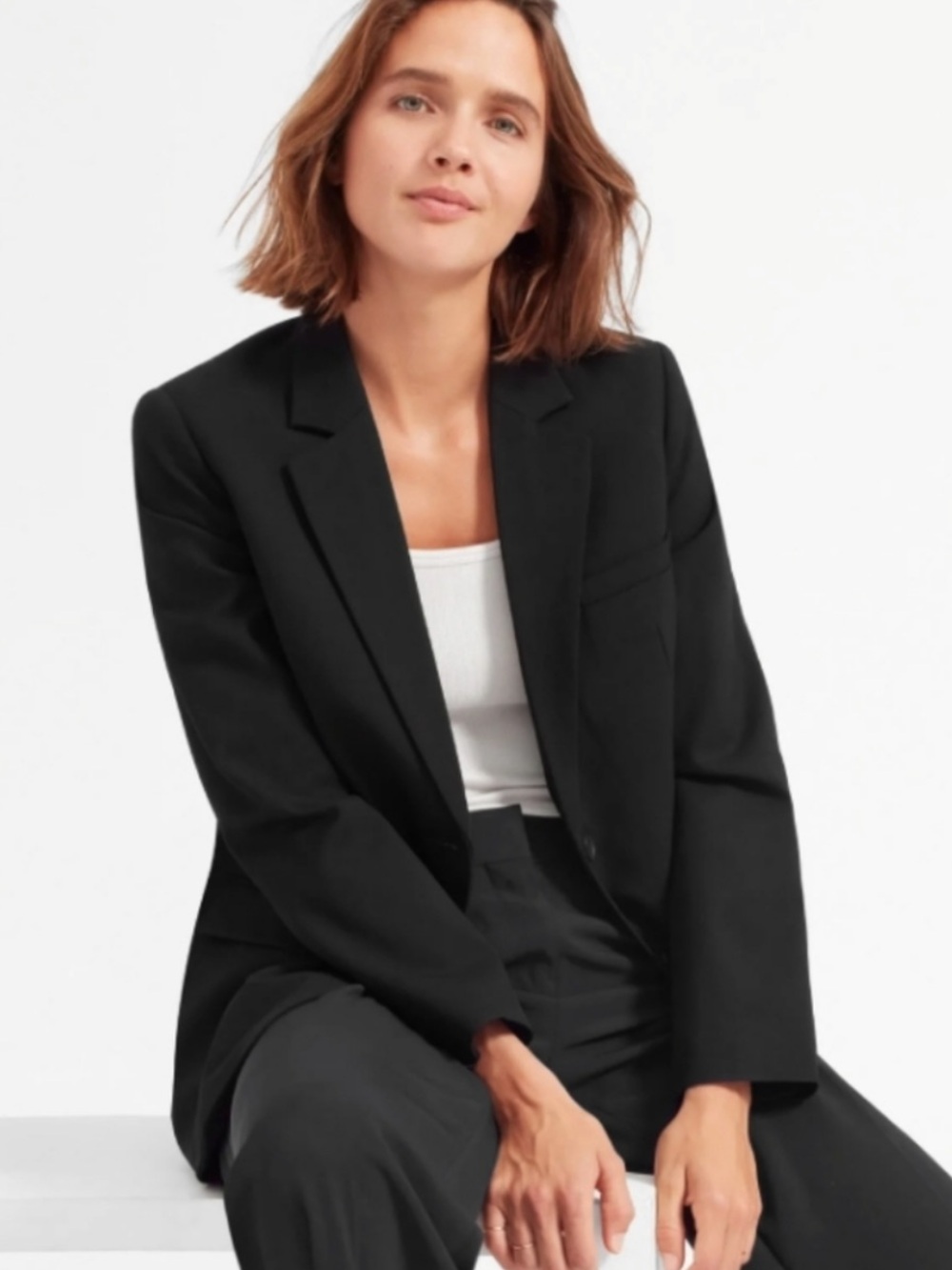 EVERLANE Wool Blend Oversized Blazer
